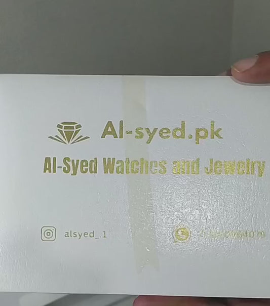 Al-Syed New Golden Red watch with jewelry set in Same Box